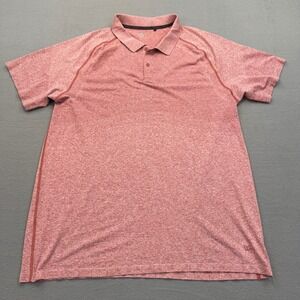 VRST Polo Mens XXL Red Heathered Short Sleeve Athletic Performance MVG10039SD